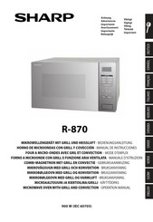 Sharp R-870 Manual De Instrucciones