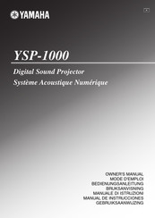 Yamaha YSP-1000 Manual De Instrucciones