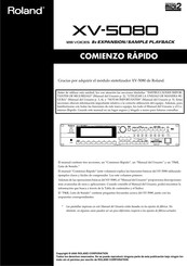 Roland XV-5080 Comienzo Rápido