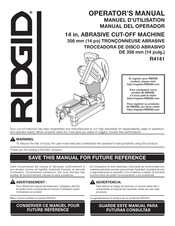 RIDGID R4141 Manual Del Operador