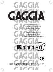 Gaggia K 111 Instrucciones De Uso