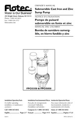 Flotec FPCI3350 Manual Del Usuario