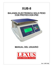 Lexus Electronic Scales XUB-8 Manual Del Usuario