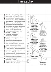 Hansgrohe M421-H100 ST 71808800 Instrucciones De Montaje