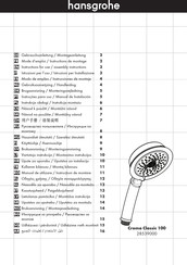 Hansgrohe Croma Classic 100 28539000 Instrucciones De Montaje