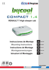 dirna Bergstrom bycool green line COMPACT 1.4 SCANIA Instrucciones De Montaje