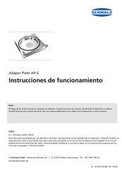 schmalz AP-G Instrucciones De Funcionamiento