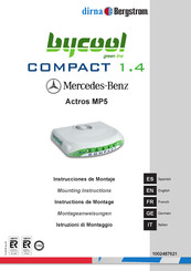 dirna Bergstrom bycool green line COMPACT 1.4 SCANIA Instrucciones De Montaje