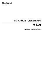 Roland MA-9 Manual Del Usuario