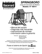 Backyard Discovery 40014 Manual Del Usuario