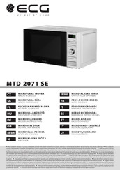 ECG MTD 2071 SE Manual De Instrucciones