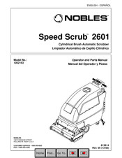 Nobles Speed Scrub 2601 Manual Del Operador Y Piezas