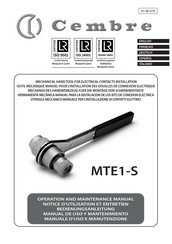 Cembre MTE1-S Manual De Uso Y Mantenimiento