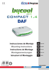 dirna Bergstrom bycool green line COMPACT 1.4 SCANIA Instrucciones De Montaje