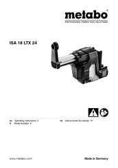 Metabo ISA 18 LTX 24 Instrucciones De Manejo