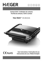 HAEGER New Bistro GR-200.014A Instrucciones De Uso