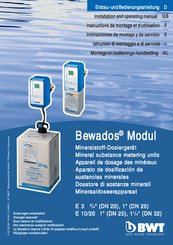 BWT Bewados E 3 Instrucciones De Montaje Y De Servicio