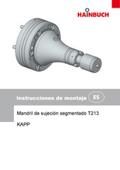 Hainbuch T213 Instrucciones De Montaje