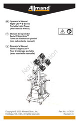 Allmand Night-Lite E-Serie Manual Del Operador