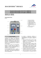 3B Scientific Physics 1003309 Instrucciones De Uso