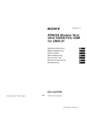 Sony QN-022PCM Manual De Instrucciones