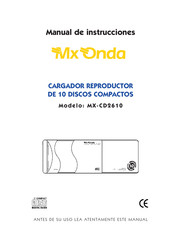 Mx Onda MX-CD2610 Manual De Instrucciones