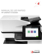 HP LASERJET E72535dn Manual De Uso Rápido