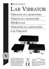 Henry Schein LAB VIBRATOR small Instrucciones De Uso