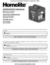 Homelite HG1800 Serie Manual Del Operador