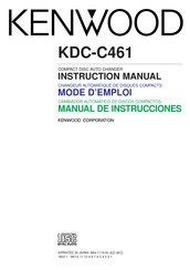 Kenwood KDC-C461 Manual De Instrucciones