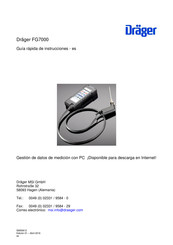 Dräger FG7000 Guía Rápida De Instrucciones