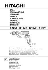 Hitachi D 13VF Instrucciones De Manejo
