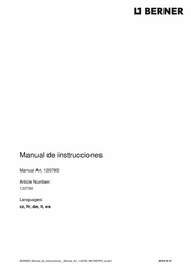 Berner BHFB 05 Manual De Instrucciones