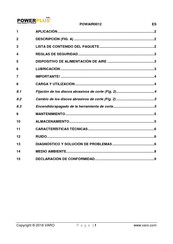 Powerplus POWAIR0012 Manual De Instrucciones