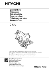 Hitachi C 13U Instrucciones De Manejo