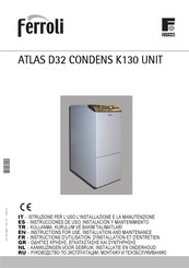 Ferroli ATLAS D32 CONDENS K130 UNIT Instrucciones De Uso
