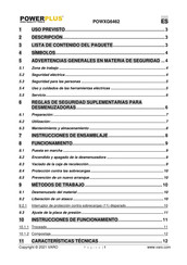 Powerplus POWXG6462 Instrucciones De Funcionamiento