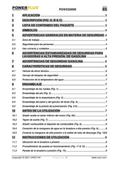 Powerplus POWXG9009 Manual De Instrucciones