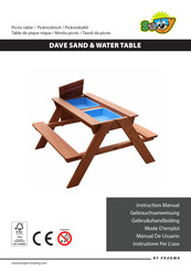 Pragma Sunny DAVE SAND & WATER TABLE Manual De Usuario