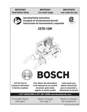 Bosch CET8-15W Instrucciones De Funcionamiento