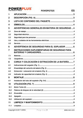 Powerplus POWDPG7525 Manual De Instrucciones