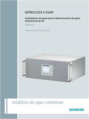 Siemens SIPROCESS UV600 Instrucciones De Servicio