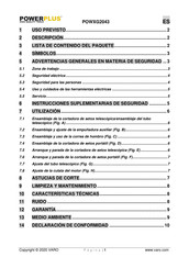 Powerplus POWXG2043 Manual De Instrucciones