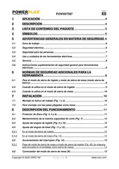 Powerplus POWX07587 Manual De Instrucciones