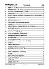 Powerplus POWE80030 Manual De Instrucciones