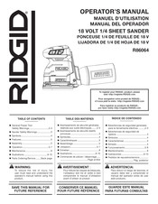 RIDGID R86064 Manual Del Operador