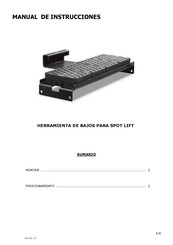 GYS SPOT LIFT Manual De Instrucciones