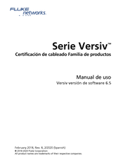 Fluke Networks Versiv 2 Manual De Uso