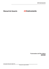 ADInstruments AD300 Manual De Usuario