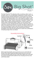 SIZZIX 660341 Manual De Instrucciones